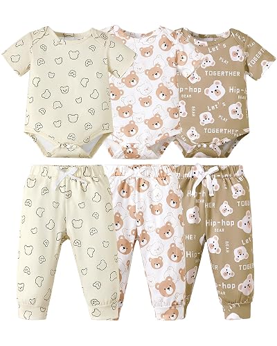 NZRVAWS Preemie Newborn Baby Boy Clothes Infant Clothing Romper Pant Outfits Set Layette Essentials 19 Pieces 0 3 6 12 Months