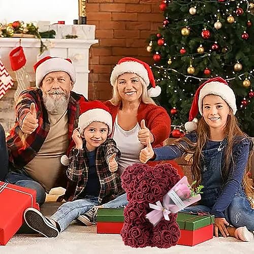 Miniatura 7 de Regalos de oso de rosas para mujer, el mejor regalo para el día de San Valentín, día de la madre, Navidad, cumpleaños, regalo de oso de peluche de