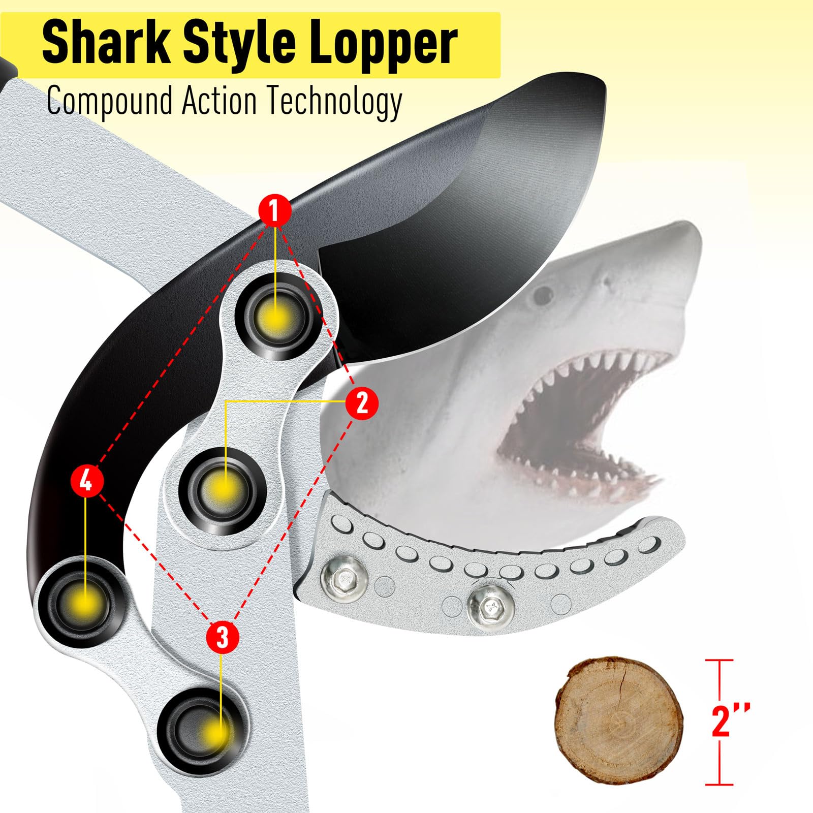 Jardineer Extendable Anvil Loppers Shears