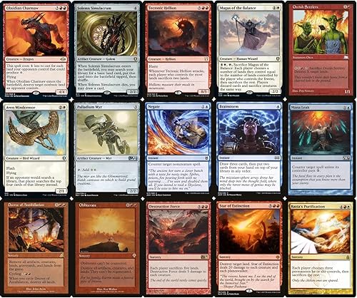 Miniatura 3 de Elite Commander Land Destruction Deck - Jeskai - Rojo Azul Blanco - EDH - Numot, The Devastator - 100 cartas - Magic The Gathering Deck - Muy fuerte