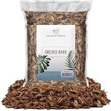 100% Organic Material All Natural Orchid Bark 8 Quarts, Long Lasting All Natural, High Flowering and Aeration for Orchid Plants, Vanda,Phalaenopsis, Cattleya and Houseplant Repotting