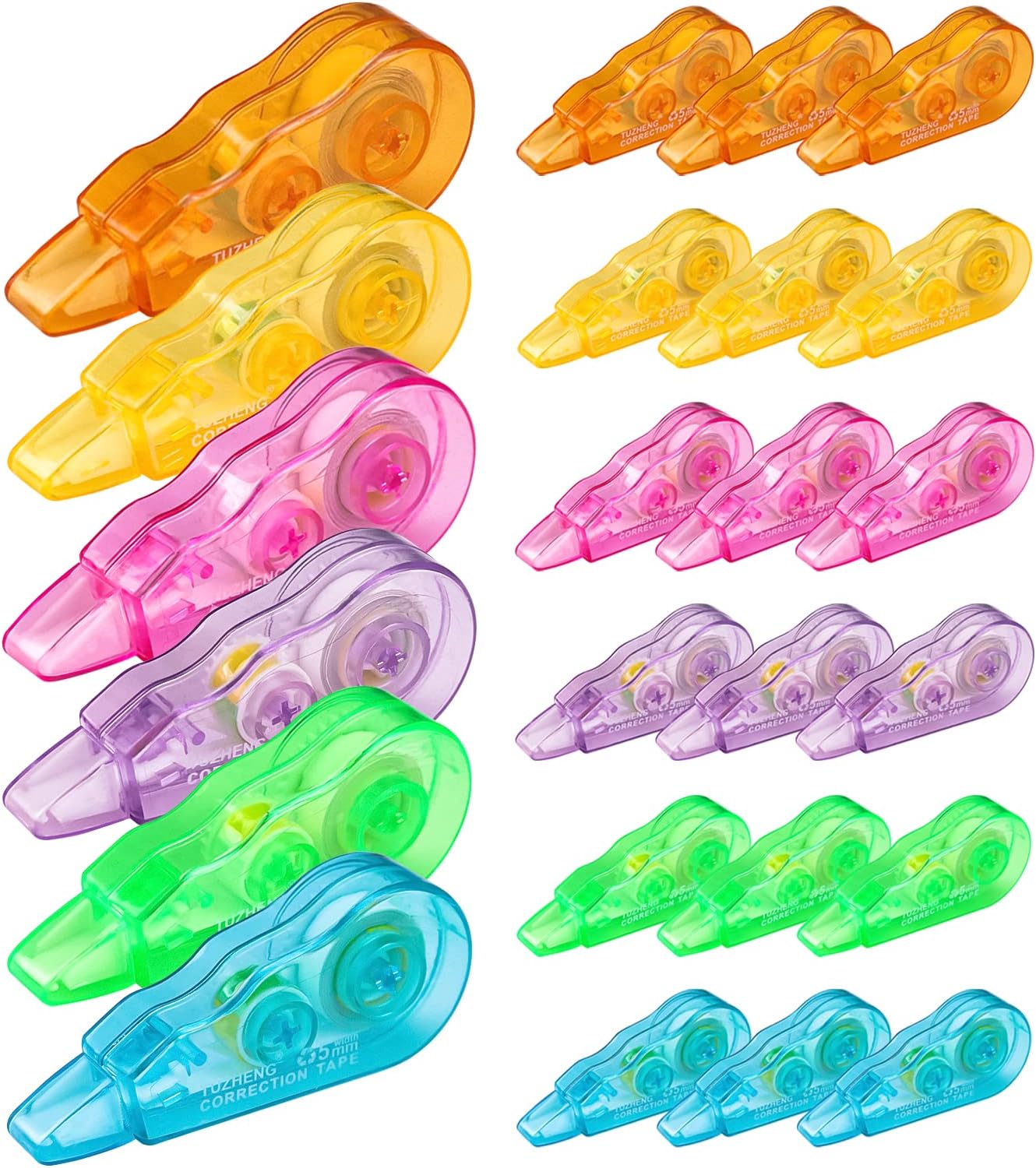 Gisdo Mini Correction Tape, 24 Pack White Out Correction Tape Dispenser, Easy to