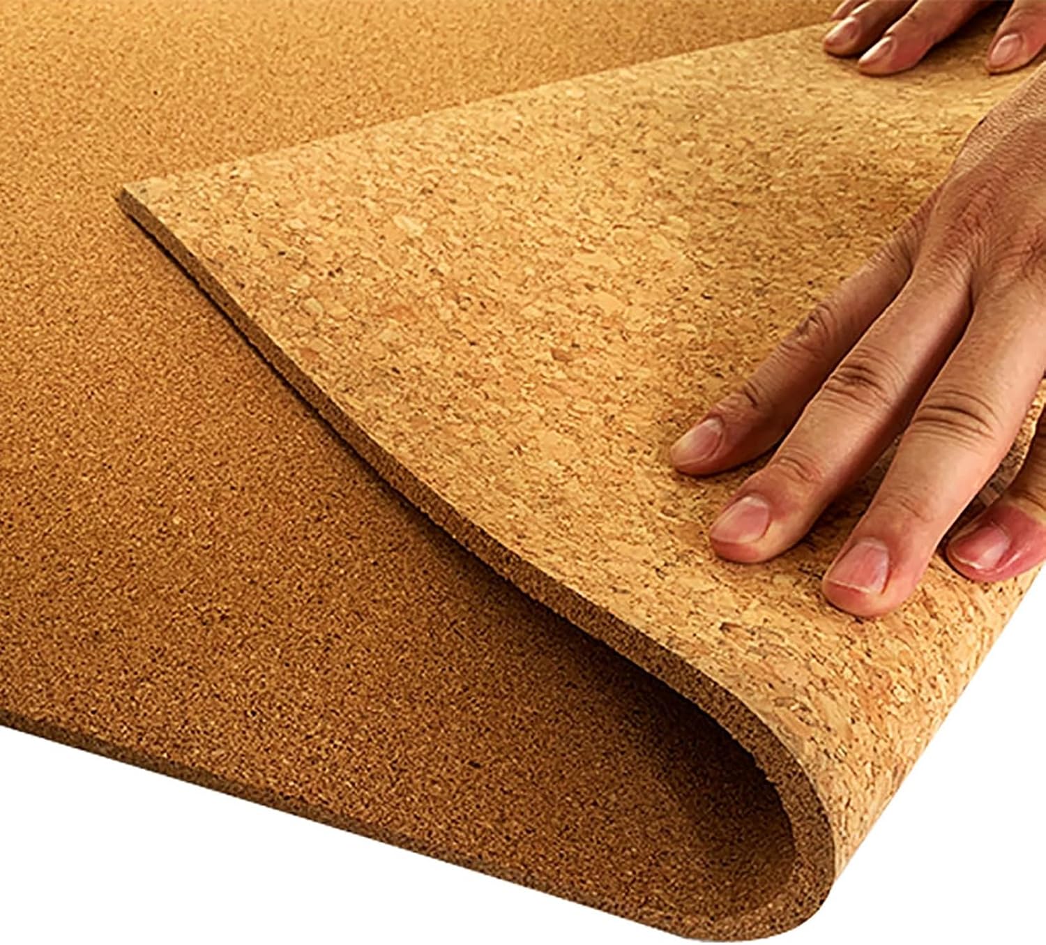 Natural Cork Roll For Walls, Cork Board Large, Notice Boards For Home, Cork Floor Tiles, 1/3" 1/4" Thick, Sound Insulation, For Office Home School Diy ( Color : Thick 8mm , Size : 0.6mx4m(2ftx13.1ft)