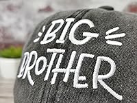 Vista 23 de Hepandy Embroidered Big Brother Hats Hermano mayor (gris lavado)