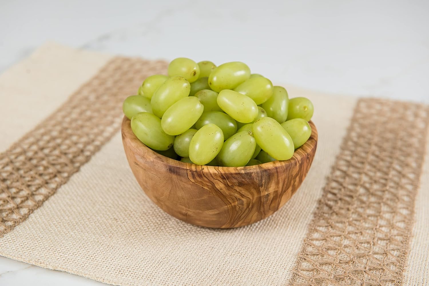 Lipper International 6011 Olive Wood Serving Bowl for Salads, Fruit, or Popcorn, Small, 4.75"