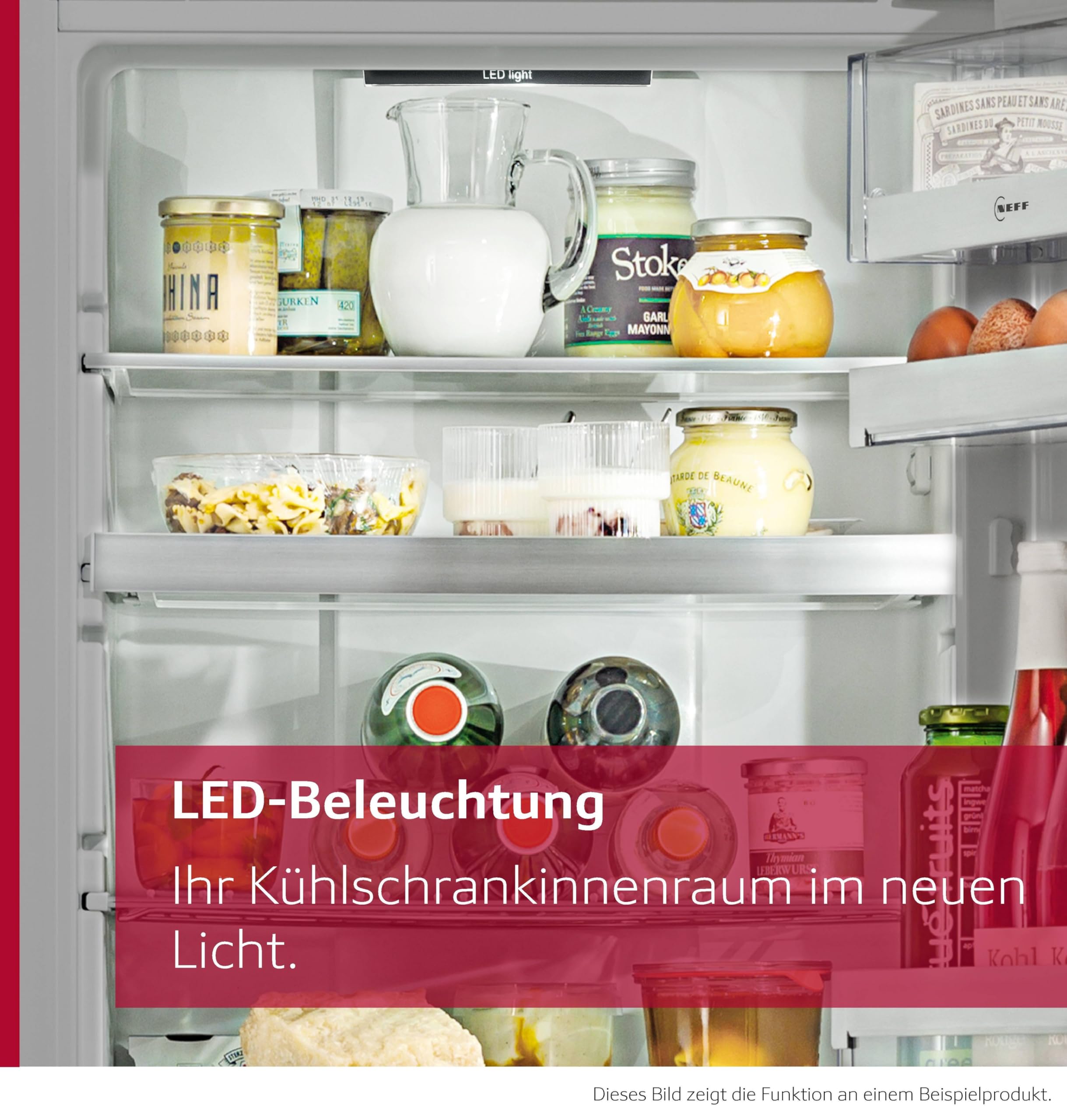 NEFF KI1311SE0, N 30, Einbaukühlschrank, 102,5 x 56 cm, 165 L Kühlen, Made in Germany, Leise, Sicherheitsglas, FreshSafe Schublade, Eco Air Flow für konstante Innentemperatur, Schleppscharnier | Made in Germany, 165 L Kapazität, Fresh Safe Box für knackig