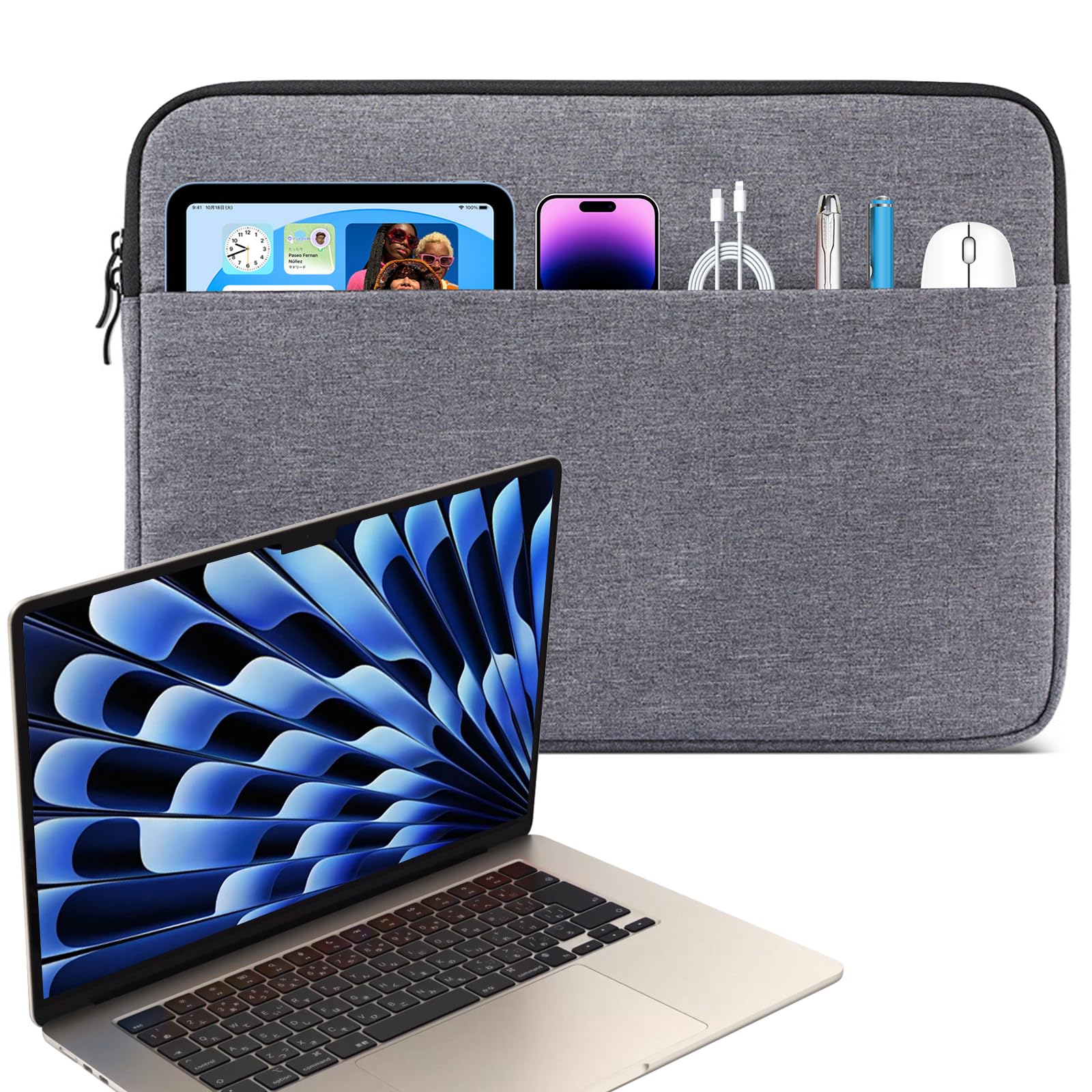 Amazon.co.jp: ノートパソコン ケース 15インチ MacBook Air M5 2026