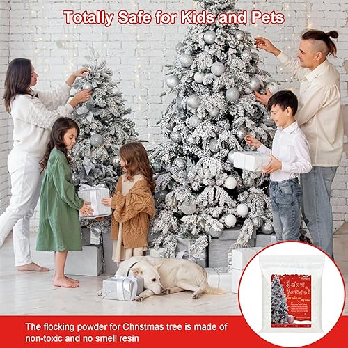 Miniatura 3 de 1BL - Polvo de nieve artificial para árbol de Navidad, nieve artificial instantánea mágica para árboles de Navidad, corona, aldea, invierno,