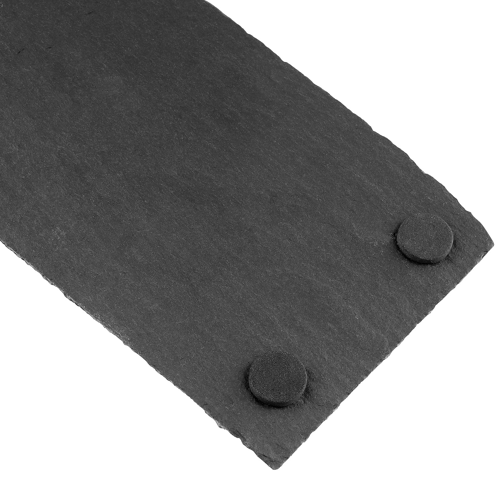 6 unidades de 30 x 10 cm de pizarra negra, pizarra natural, placas rectangulares para filetes, aperitivos sushi