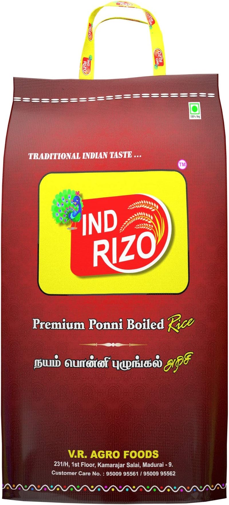 INDRIZO Premium ponni Boiled Rice (2Kg)