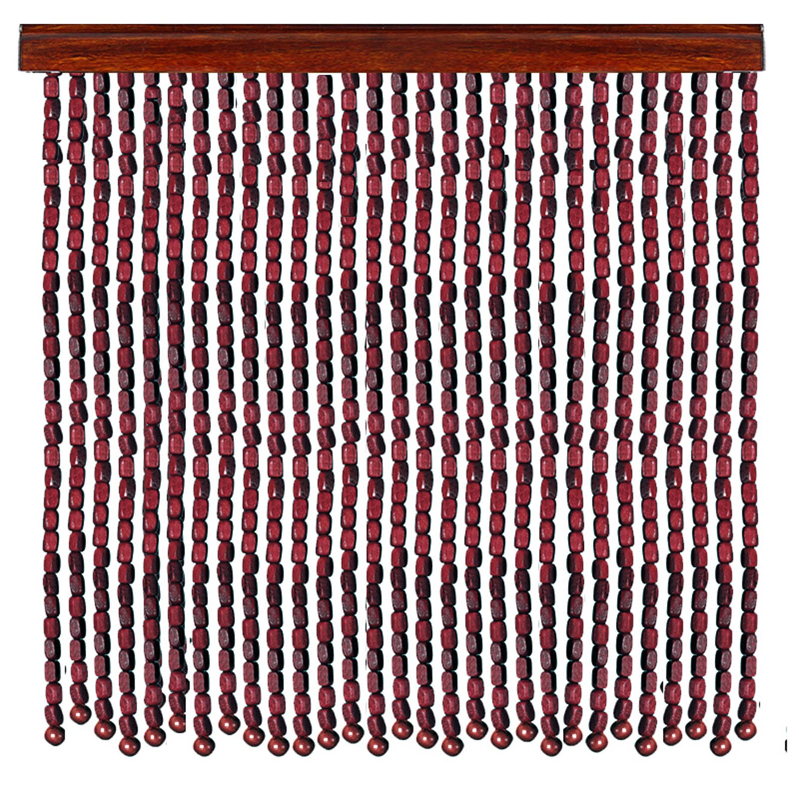 CABINE Natürliche Holzperlen -Türvorhänge, Schnur Perlenvorhang, Hängeteiler Für Die Dekoration/70 Strands-70 * 220Cm