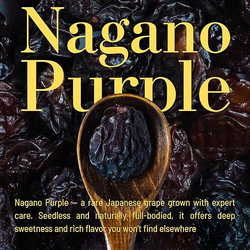 Miniatura 3 de Ripe on Time - Pasas japonesas premium NAGANO PURPLE 8.8oz - Hecho a mano, sin semillas, sin azúcar ni aditivos añadidos