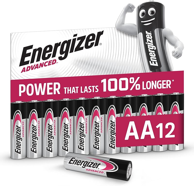 Energizer Advanced - Piles AA (Lot de 12) - Alcaline 1,5V - Haute Perf…