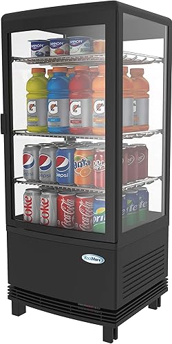 KoolMore Refrigerador de pantalla CDCU-3C-BK, negro, 3 pies cúbicos