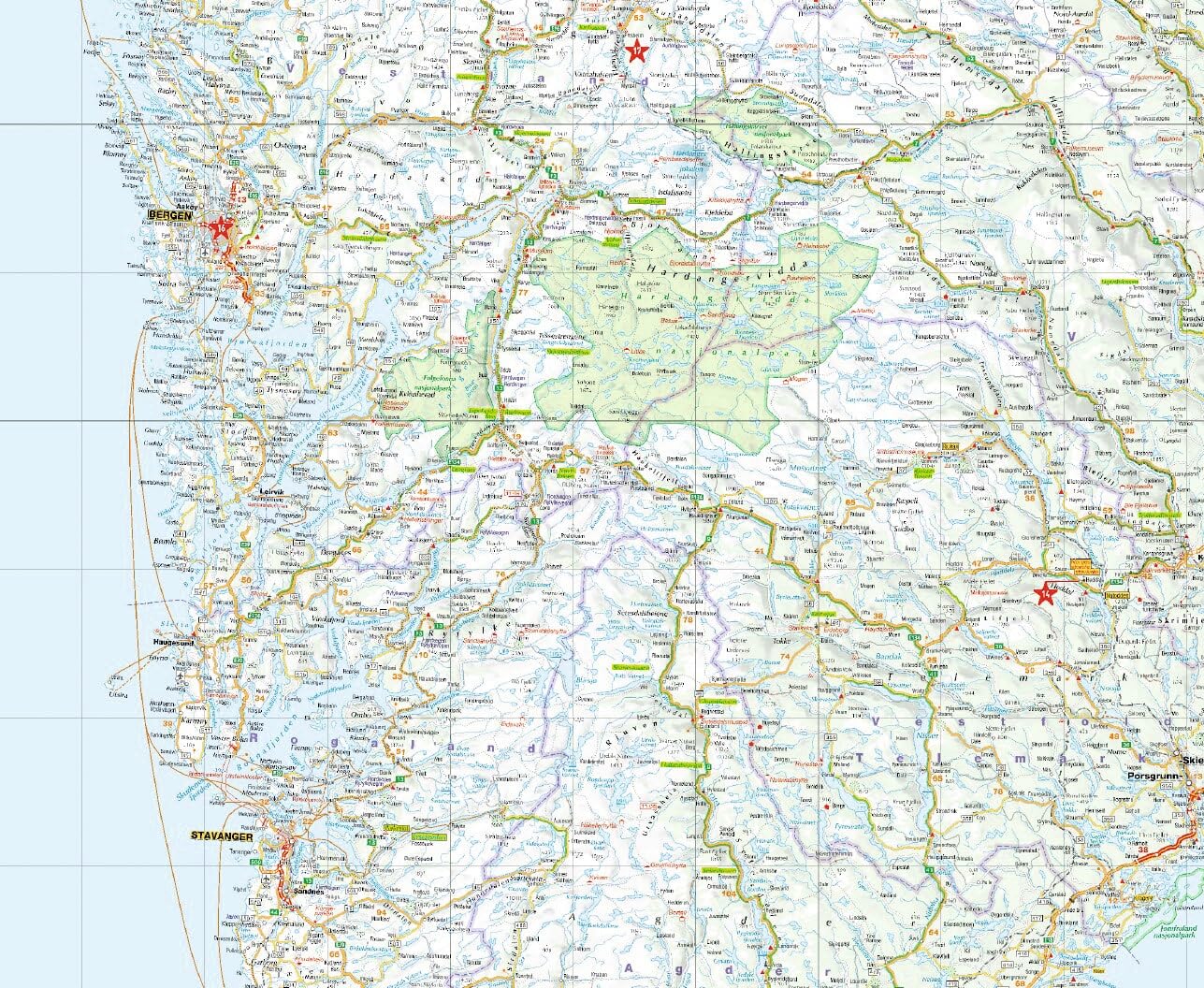 Norway Marco Polo Map: 1:900000 (Marco Polo Maps): Wegenkaart Schaal 1 : 900.000