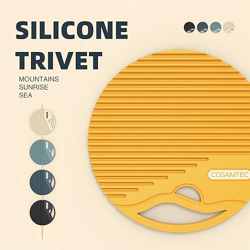 Miniatura 2 de Salvamanteles de silicona para platos calientes, salvamanteles resistentes al calor para ollas y sartenes calientes, almohadillas calientes