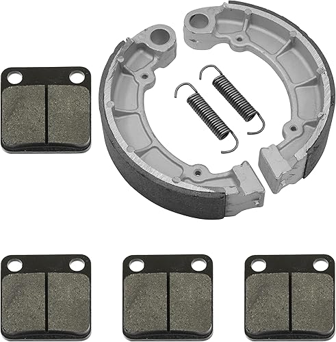 Miniatura 7 de Caltric Pastillas de freno delanteras y zapatas traseras compatibles con Kawasaki Kvf300 Kvf-300 Prairie 300 4X4 1999-2002