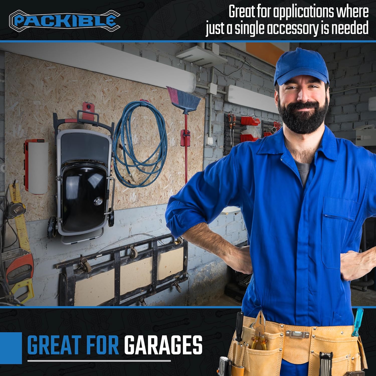 PACKIBLETool Manta Mounts - Mounting Cleats Compatible with Milwaukee Packout Locking packout Accessories