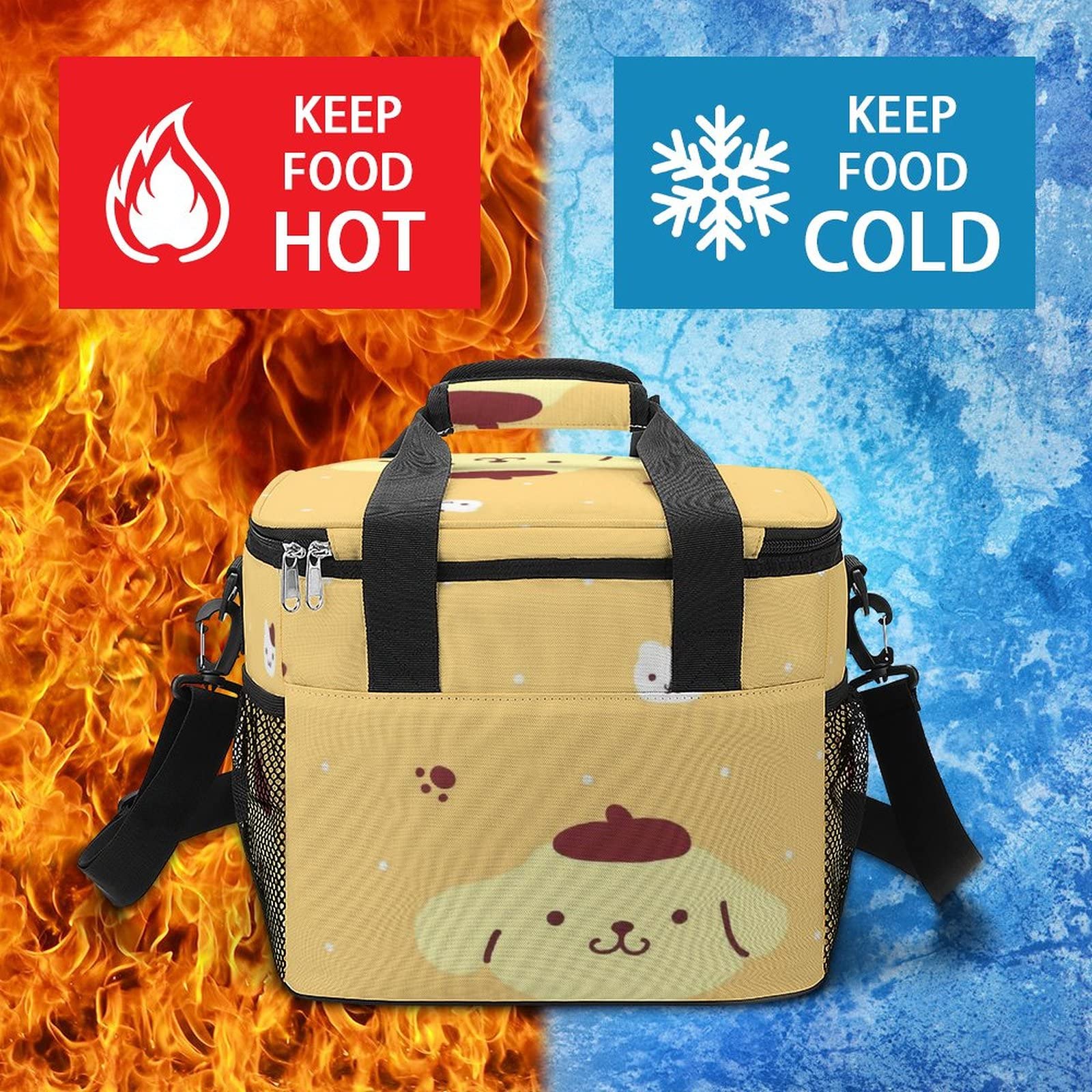 Amazon | クーラーボックス 黄色 狗柄 キャラクター かわいい 15L 保冷