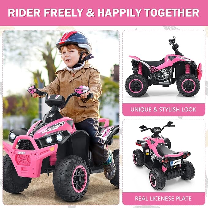 Vehículo ATV Eléctrico 12V para Niños de 3 a 8 Años miniatura 6