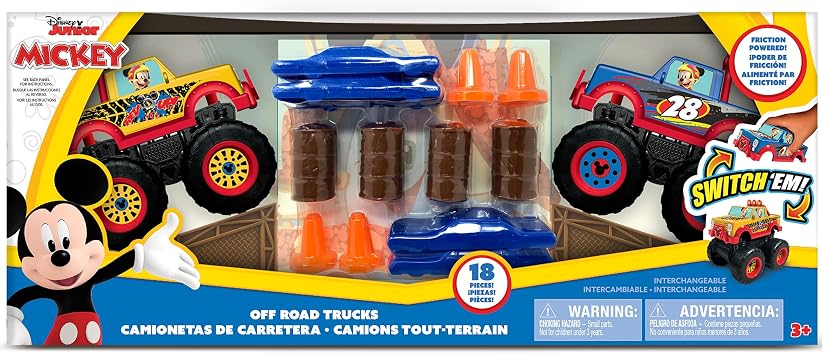Disney Junior Mickey 18 Pc Off-Road Monster Truck Playset