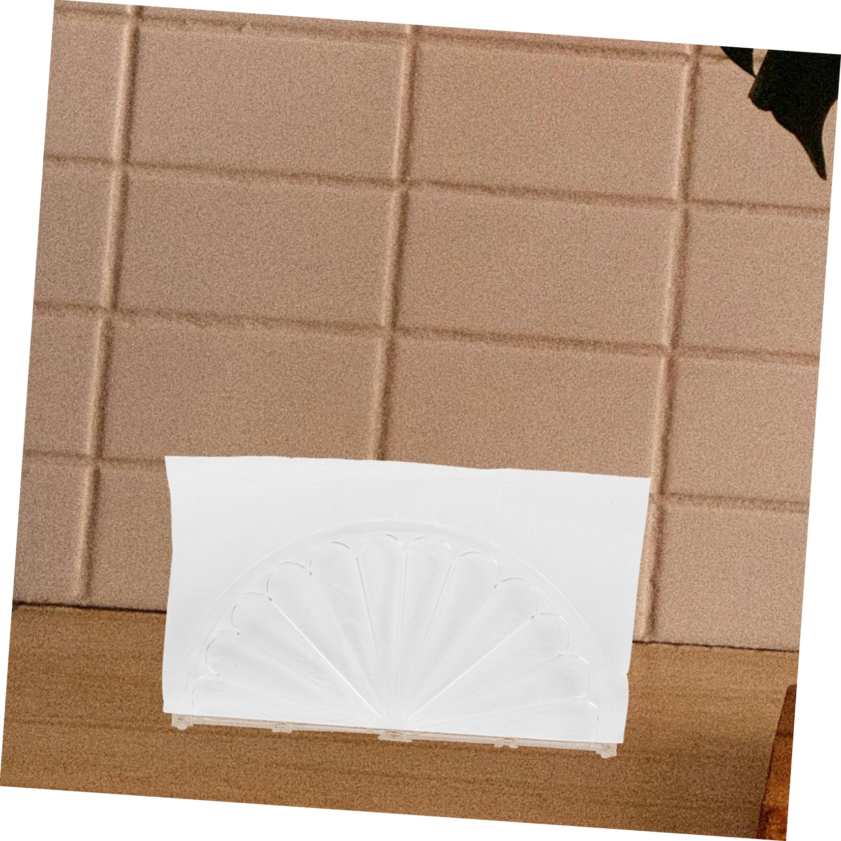 LABRIMP Servilletero Decorativo Semicircular para Mesa de Cocina y Comedor, Diseño Creativo en Ps Superficie Suave, Paquete de 6 Unidades Versátiles y Funcionales