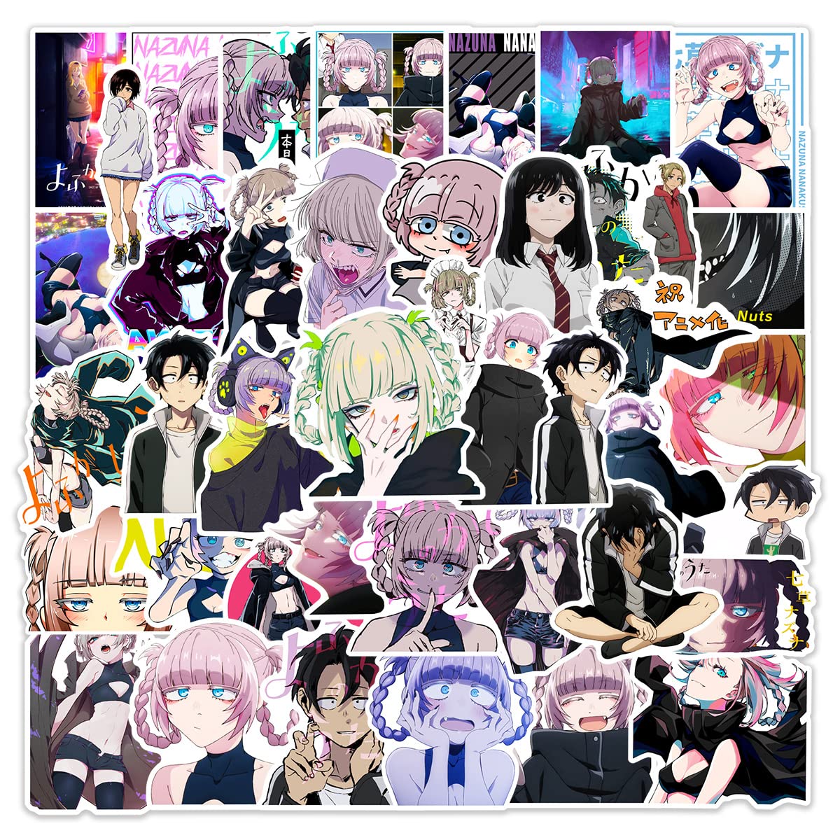 50 Call The Night Aufkleber - Anime Sticker Wasserdicht Vinyl