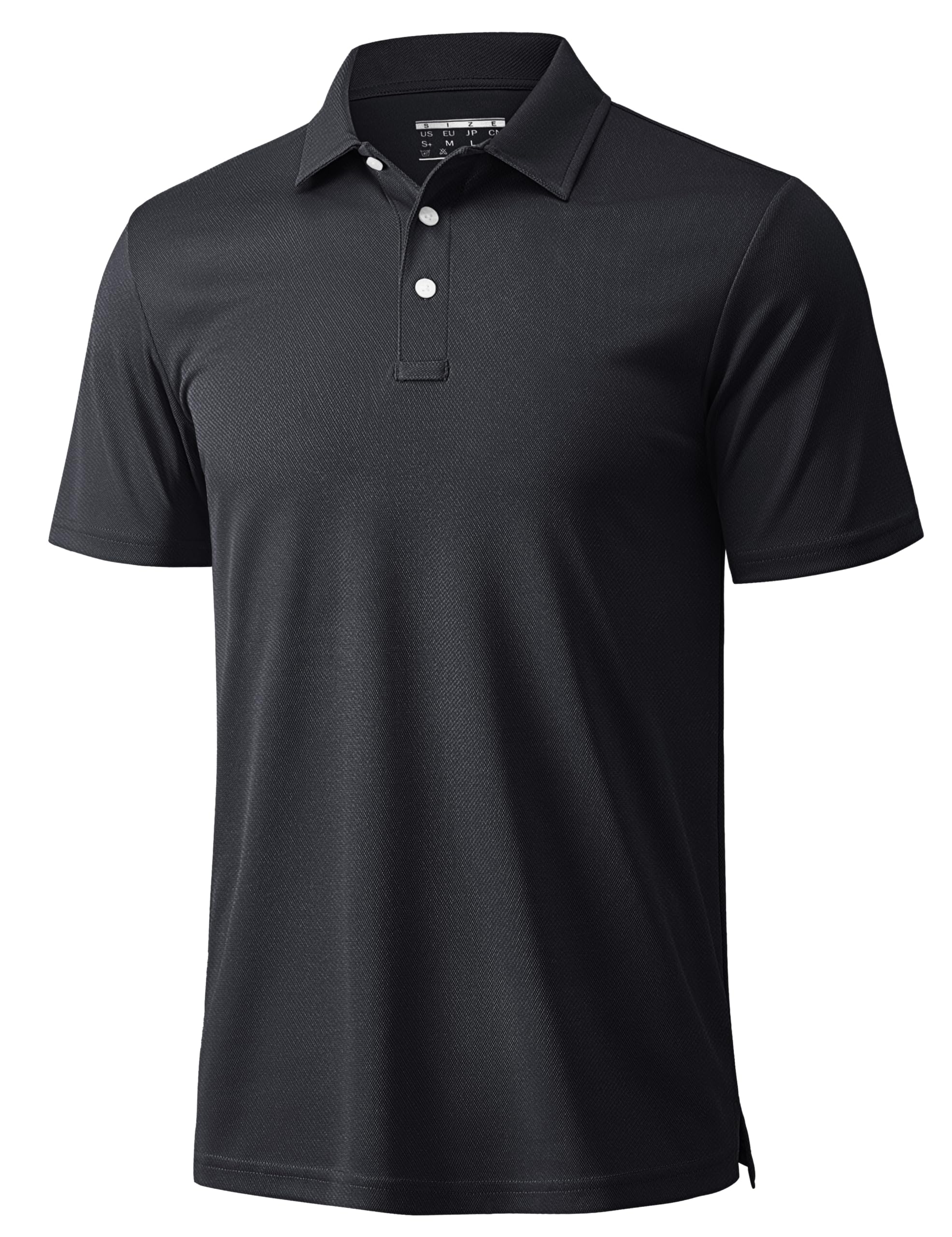 MAGCOMSEN Men's Polo Shirts 3 Buttons Casual Work T Shirts Quick Dry Short Sleeve Golf Shirt Pique Jersey Outdoor Performance