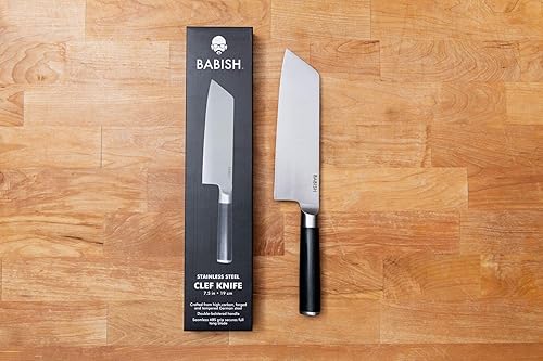 Miniatura 84 de Babish Cubiertos de acero alemán de alto carbono 1.4116, cuchillo forjado para carne de cocina 4pk Juego de cuchillos para carne, acero inoxidable
