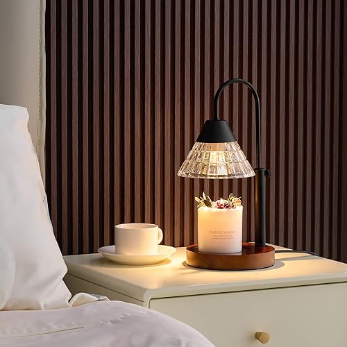 Miniatura 4 de Bohorizon Lámpara calentadora de velas para tarros con temporizador, lámpara eléctrica regulable sin llama superior para calentar velas, quemador,