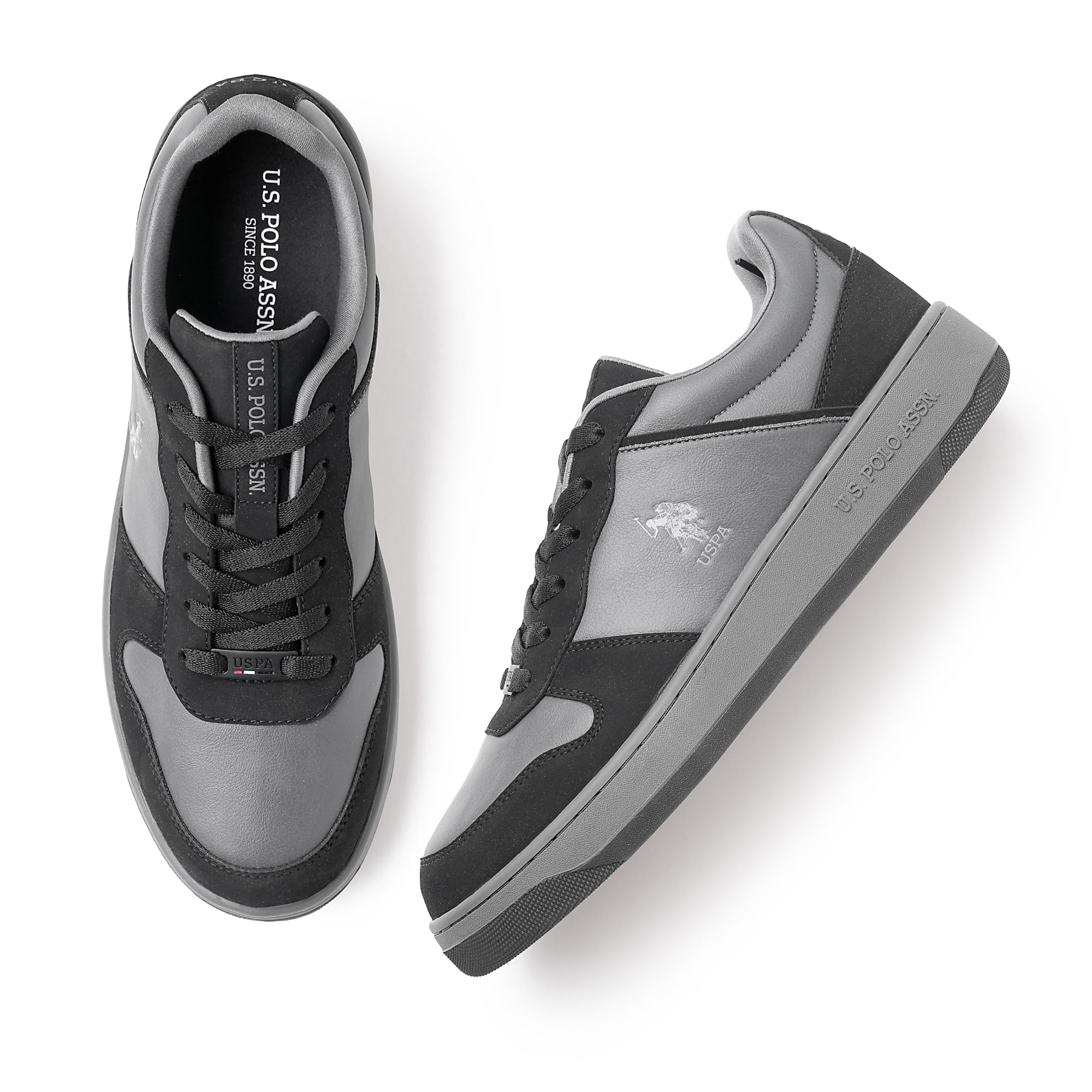 U.S. POLO ASSN. Men Jaxon Black Sneakers-(UK8)(US9)(2FD24450Z01) (B0D4DBW2P2) Amazon Price History, Amazon Price Tracker