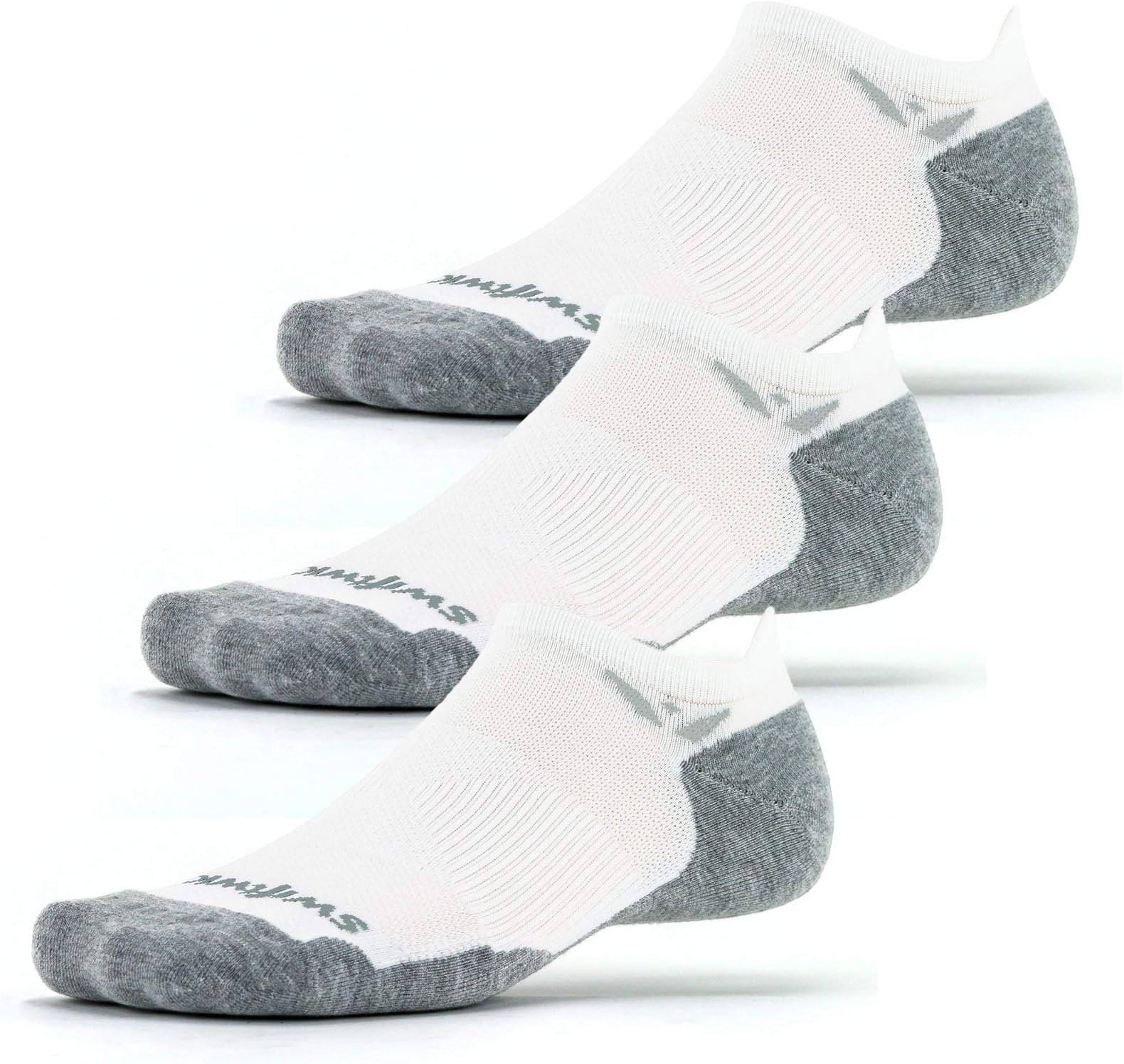MAXUS (3 Pairs) No Show Tab Running & Golf Socks, Maximum Cushion