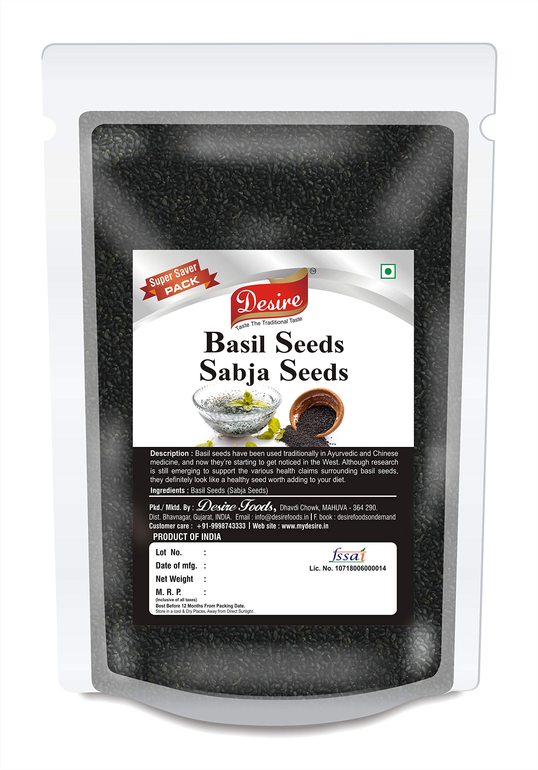 Desire Basil Seeds 1 Kg |Tukmaria Seeds | Sabja Seeds | Seeds for Eating. (B07CZ3RZB4) Amazon Price History, Amazon Price Tracker