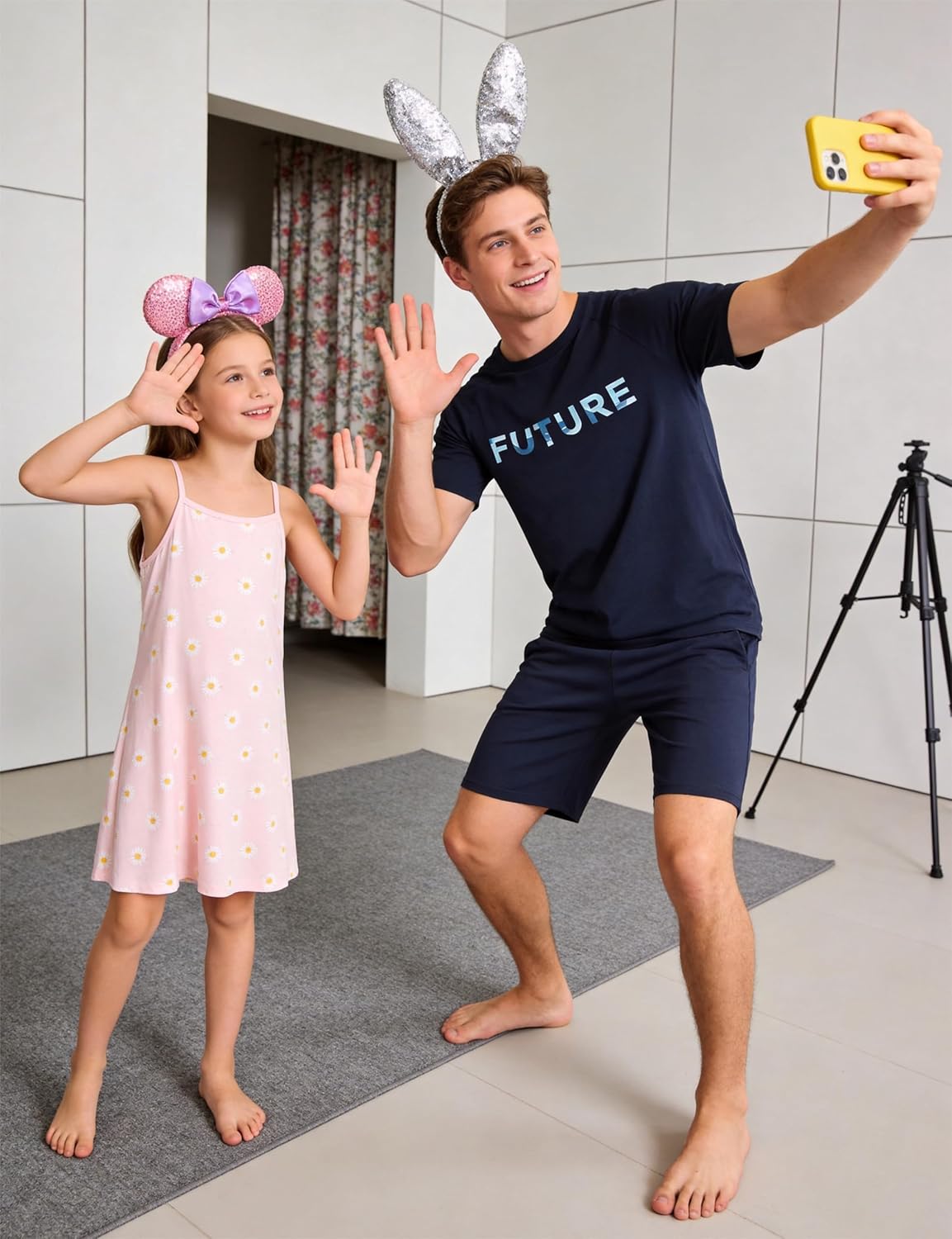 Sykooria Mens Pajamas Set Cotton Pajamas Shorts Set Short Sleeve Pjs Sets Soft Sleepwear S-XXL - Image 6