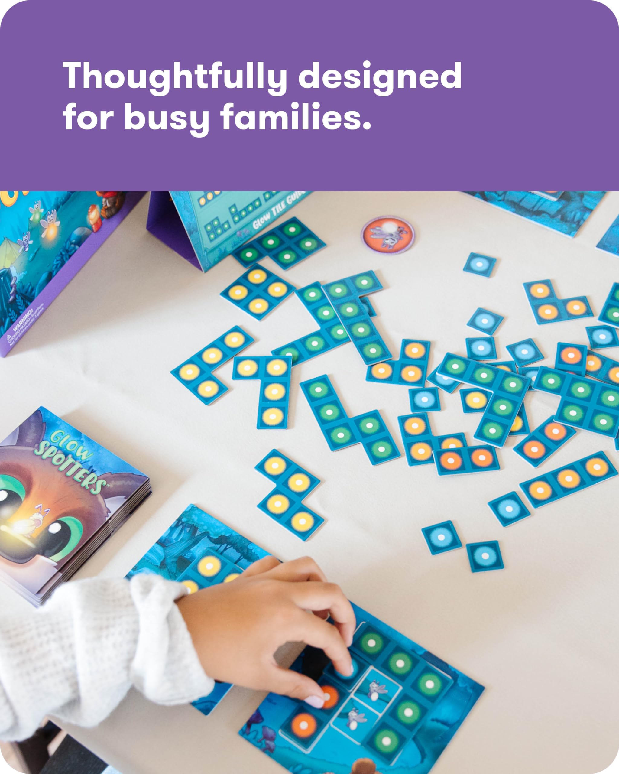 SimplyFun Glow Spotters Math Game For Kids - Addition & Spatial Reasoning, Ages 5+, 1-4 Players - View #10
