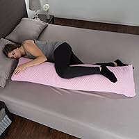Vista 1 de Lavish Home, Almohada corporal de espuma viscoelástica rosa de 50 pulgadas