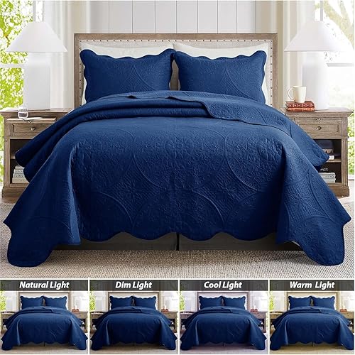 Vista 186 de IR Imperial Rooms - Juego de colcha individual (68 x 86 pulgadas) + 1 funda de almohada (20 x 26 + 2 pulgadas), 2 piezas, ligera, reversible