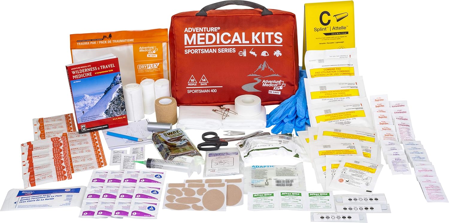 Adventure Medical Kits Sportsman Series 400 Outdoor First Aid Kit - 180 Pieces : Sports & Outdoors