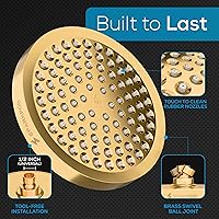 Vista 5 de SparkPod Cabezal de ducha – Lluvia de alta presión – Diseño de lujo de alta calidad – Reemplazo ajustable fácil de limpiar para tus cabezales