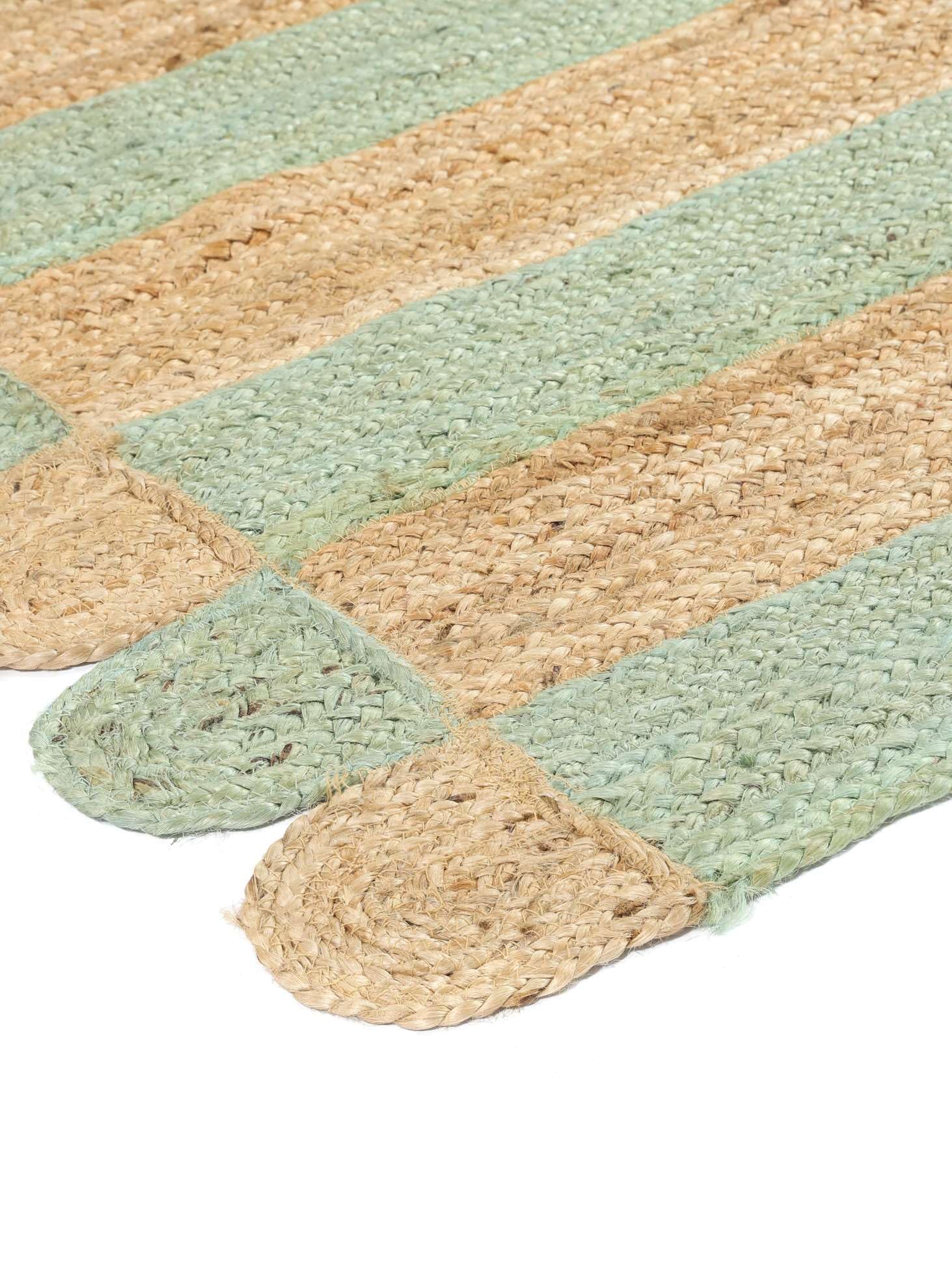 RugVista Elba Teppich, 160 x 230 cm, Grün/Beige