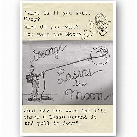 It S A Wonderful Life Moon Quote George Lassos The Moon Greetings Card, It's A Wonderful Life Card, Vintage  Style Movie Quote Card, Valentines Card, Anniversary Card, Engagement,  Wedding Card. : Amazon.co.uk: Stationery & Office Supplies