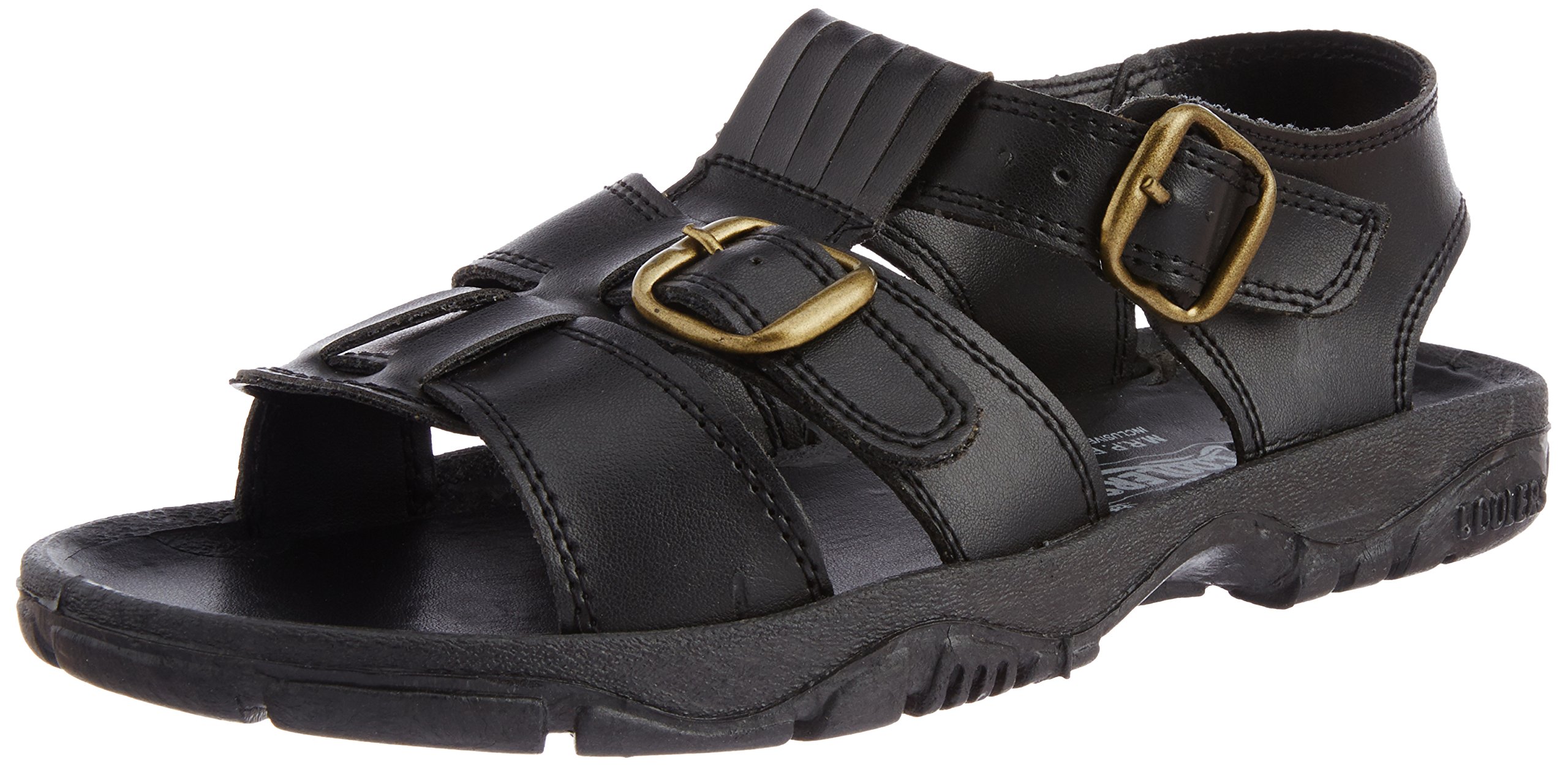 Coolers () Men's Black Sandals and Floaters - 9 UK (SEMSON-N)