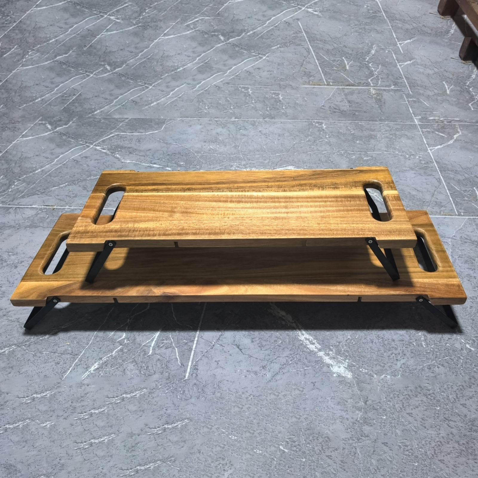 Générique Grande Planche en Bois avec Poignées, Longue Planche de Service à Fromage en Bois, Plateau Rectangulaire pour Viande et, S