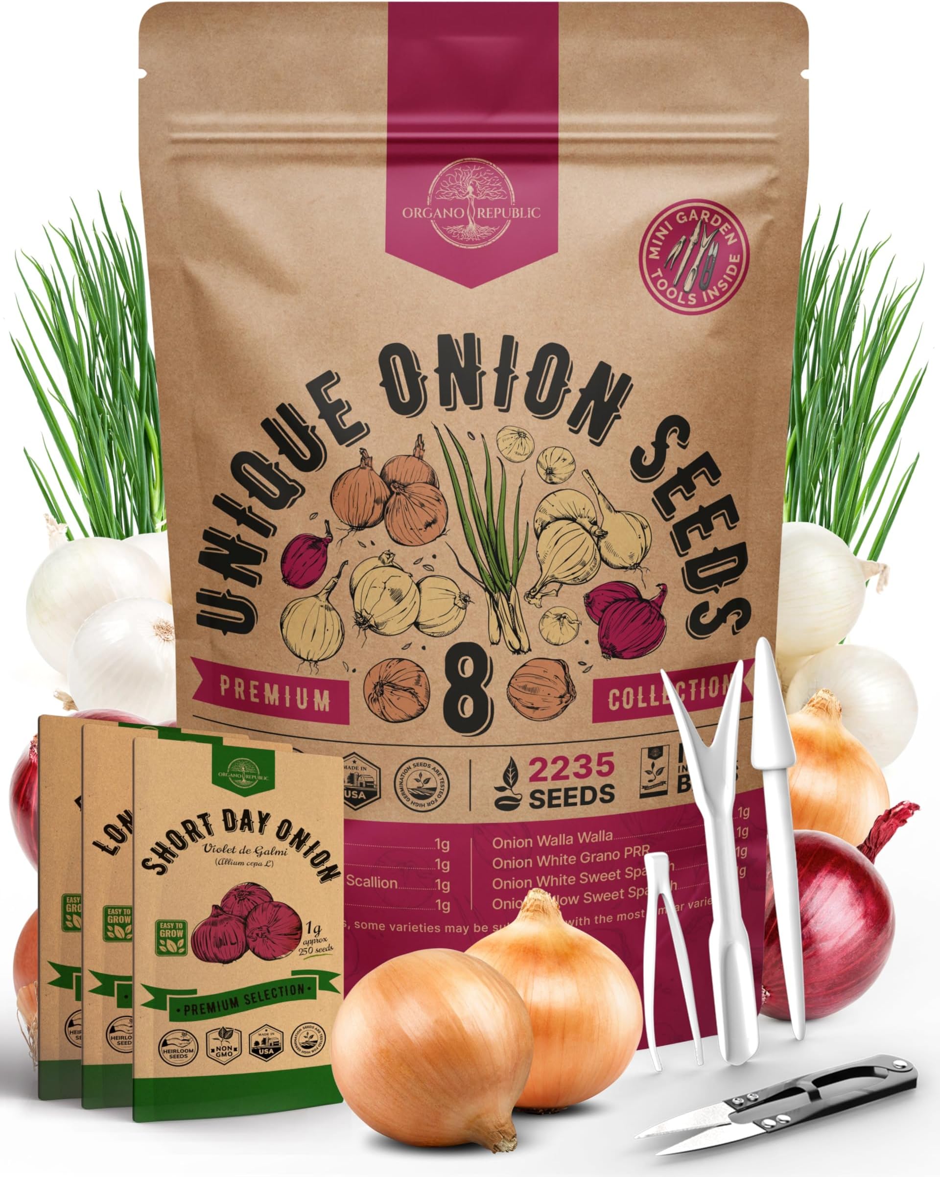 Red Onion Sets for Planting Easy to Grow Vegetables (20