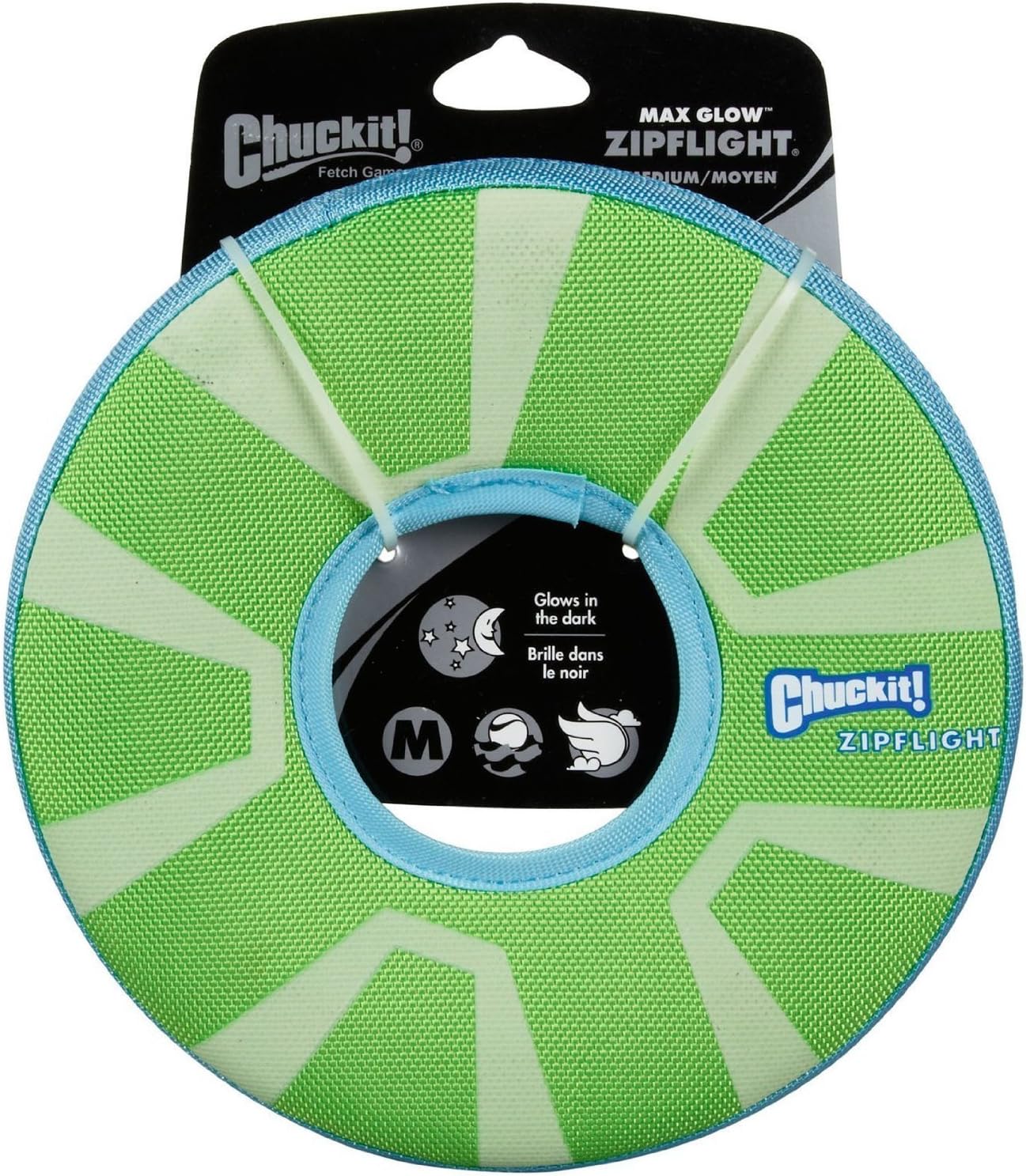 Chuckit! Zip Flight Amphibious Hundespielzeug - Schwimmender Wurfring Für Wasser & Land