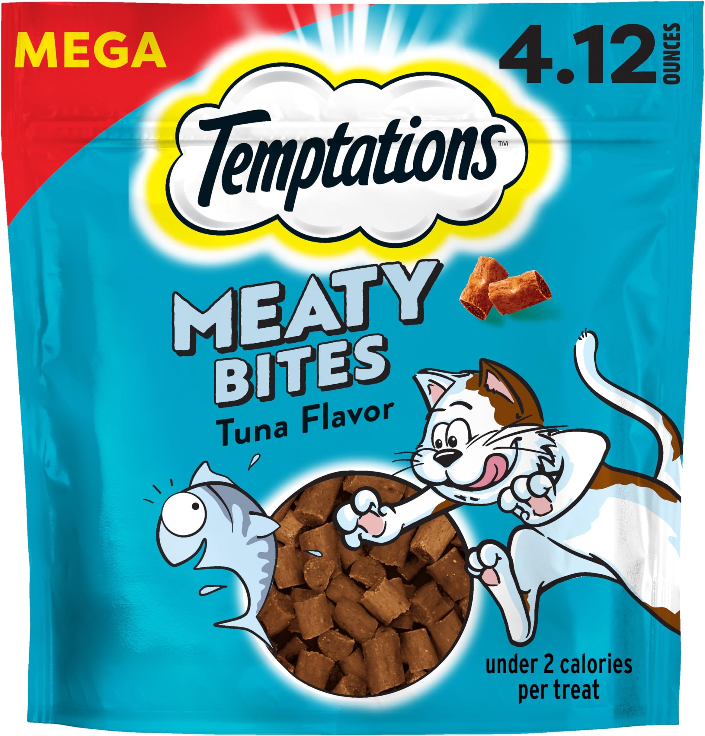 Meaty Bites Savory and Soft Cat Treats, Tuna Flavor, 4.12 oz. Pouch