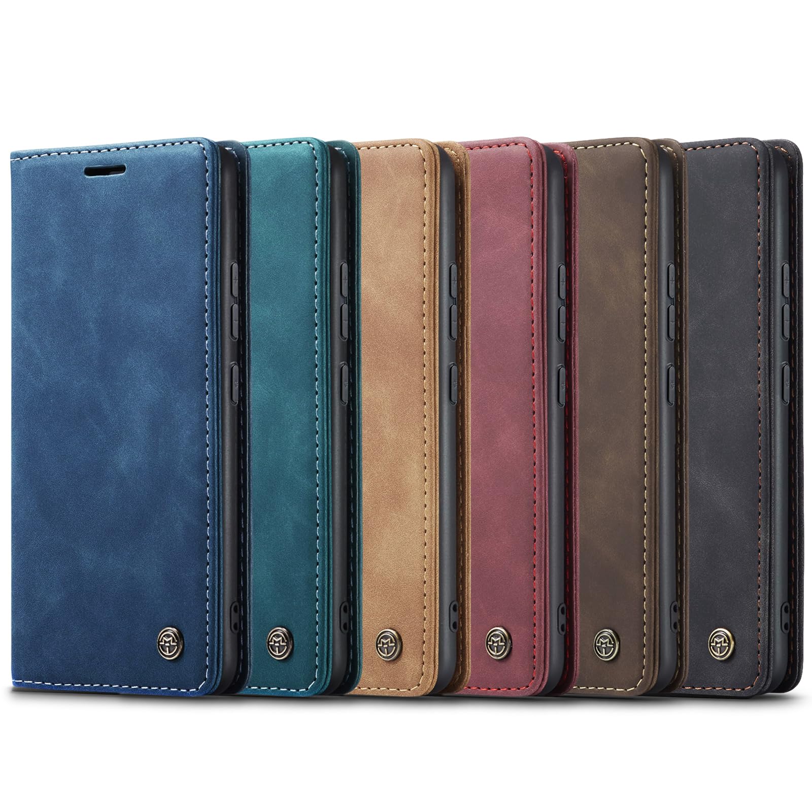 Coque pour Samsung Galaxy S23 5G Premium Housse Cuir Protection Pochette Rabat Portefeuille Flip Case Porte Magnétique Coque Étui pour Samsung Galaxy S23, Noir