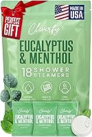 Cleverfy Breathe Easy Eucalyptus & Mint Shower Steamers - 18 Aromatherapy Tablets for Stress Relief, Relaxation & Congestion