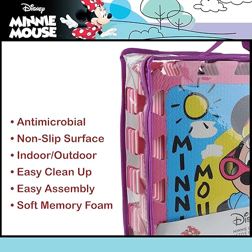 Miniatura 4 de Disney Minnie Mouse Daisy Duck - Tapete de espuma EVA entrelazado para verano, color rosa, 36 x 36 pulgadas