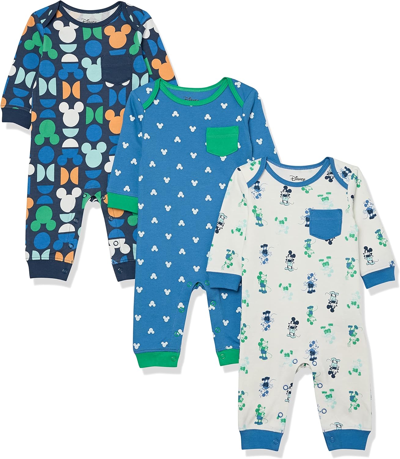 Tienda Essentials Disney Marvel Star Wars - Overol de algodón para bebé paquete de 3